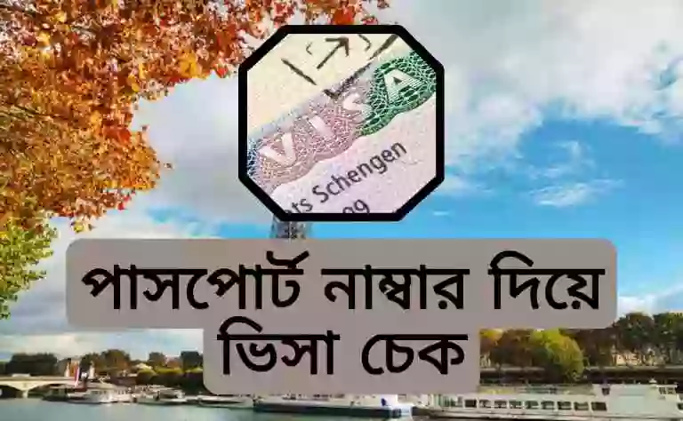পাসপোর্ট নাম্বার ভিসা চেক করার নিয়ম