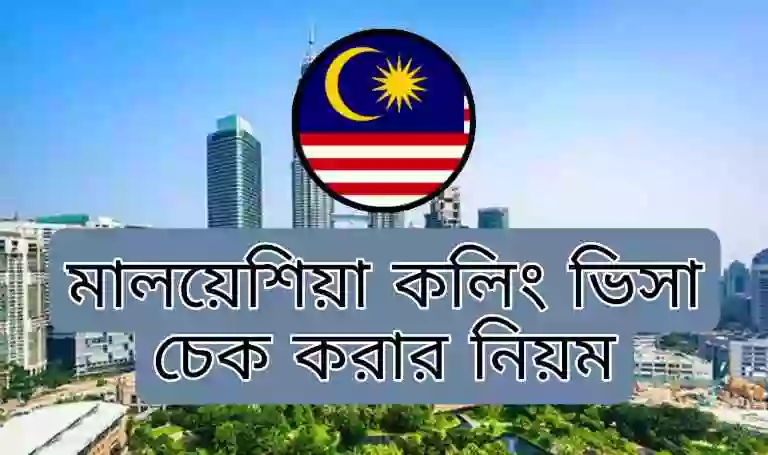 অনলাইনে মালয়েশিয়া কলিং ভিসা চেক করুন